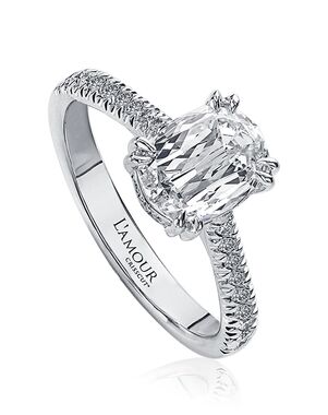 Christopher Designs Classic Oval Cut Engagement Ring