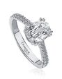 Christopher Designs Classic Oval Cut Engagement Ring - thumbnail - 1