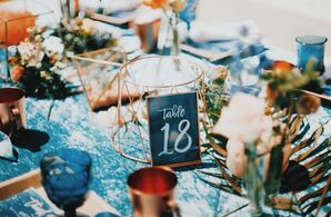 Hand-Lettered Chalkboard Table Numbers