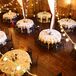 Rustic, Off-White Tables at Barns in Wesleyan Hills Reception