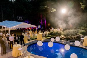 Poolside Reception at Backyard Minimony in New York