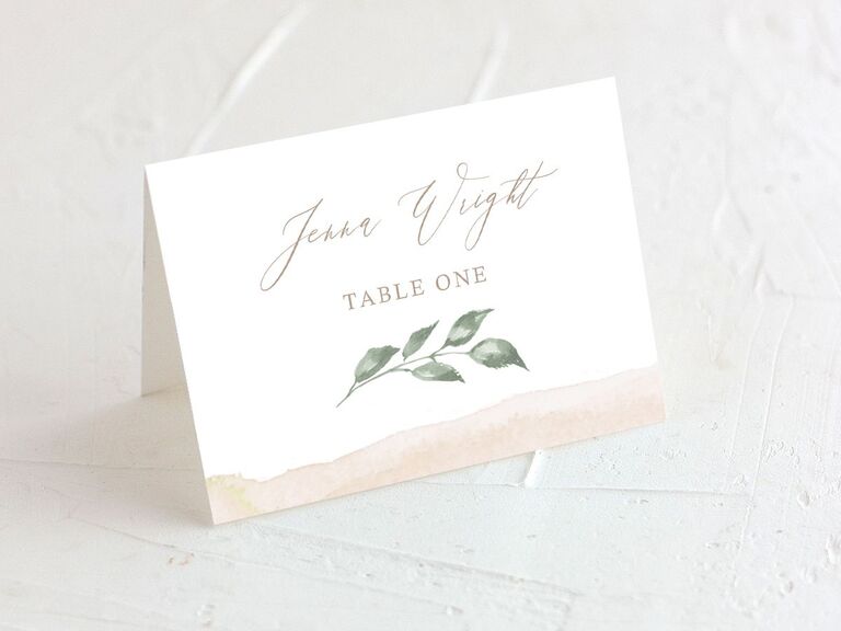 wedding place cards beach theme