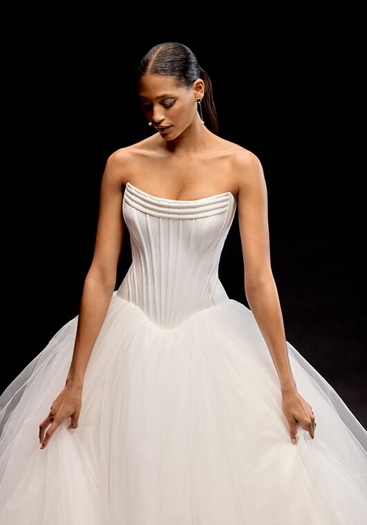 Justin Alexander Signature Rhiannon Ball Gown Wedding Dress - 2