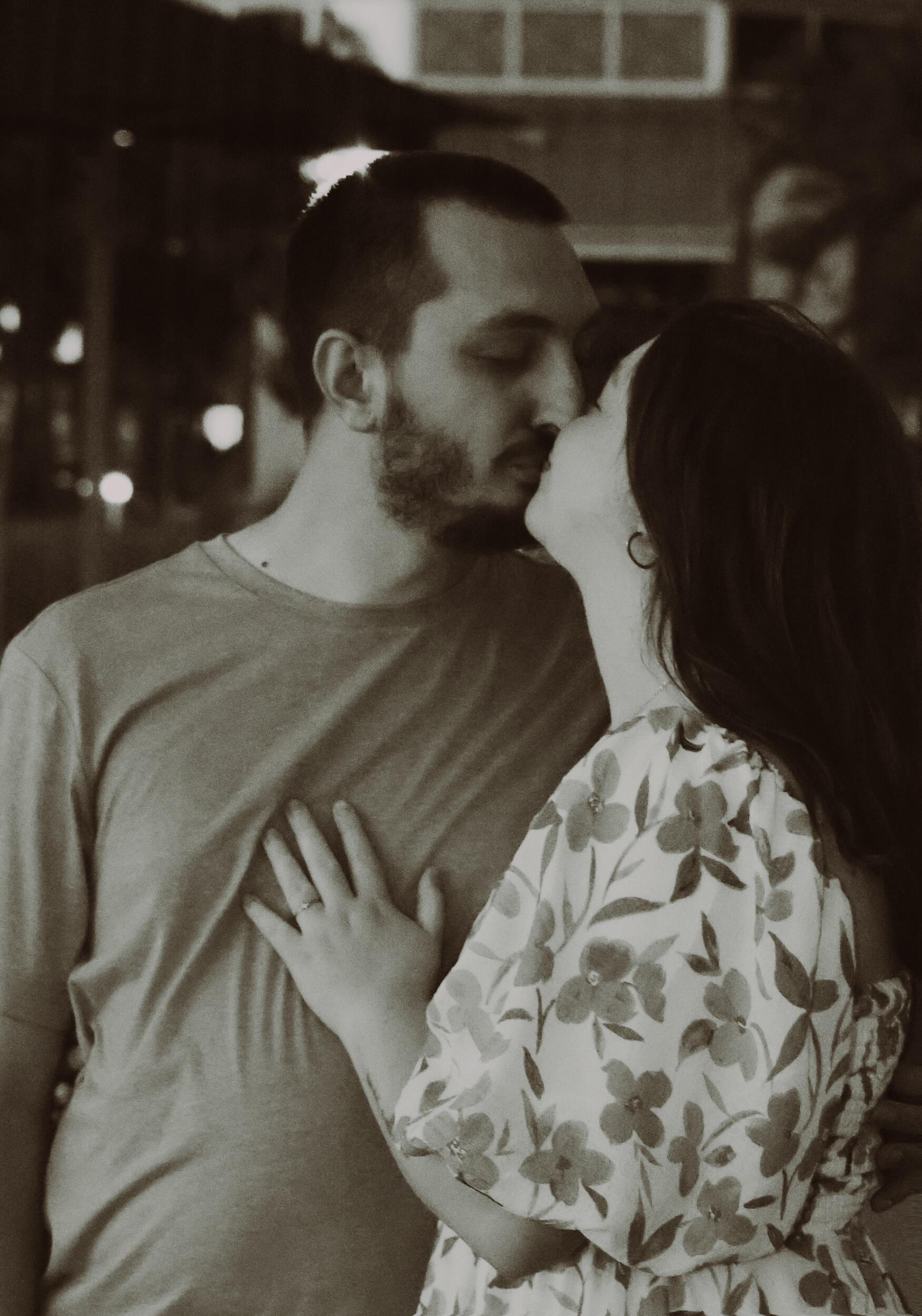 Taking our engagement photos!