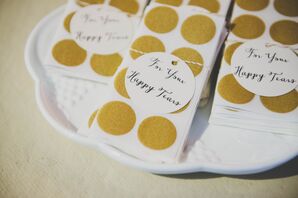 'For Your Happy Tears' Napkin Tag