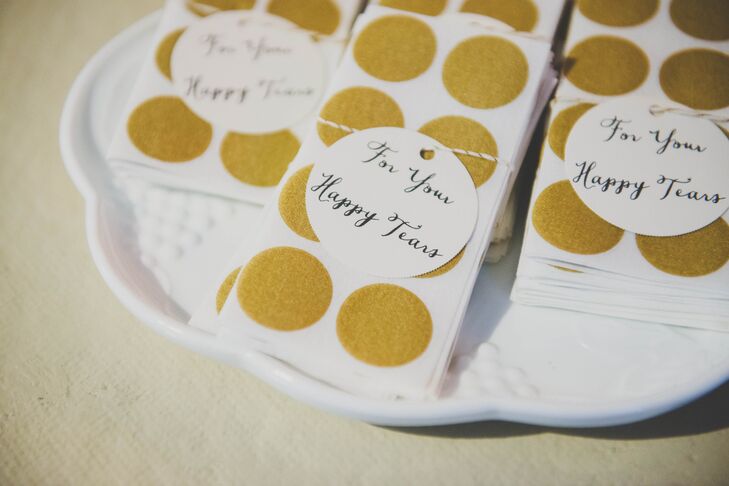 'For Your Happy Tears' Napkin Tag