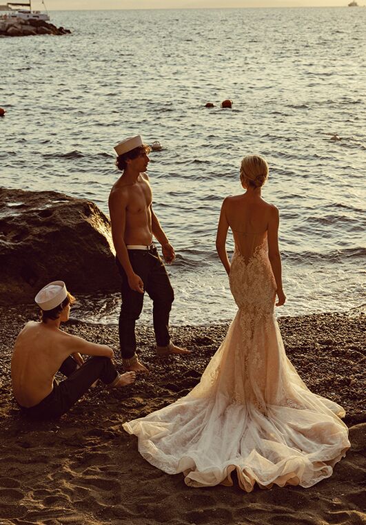 Amalfi Passion collection by Ricca Sposa Eulalia 24-021 Mermaid and Trumpet Wedding Dress - 2