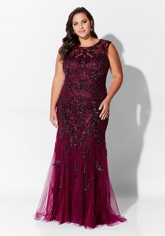 Ivonne D. 116D31 Red Mother Of The Bride Dress