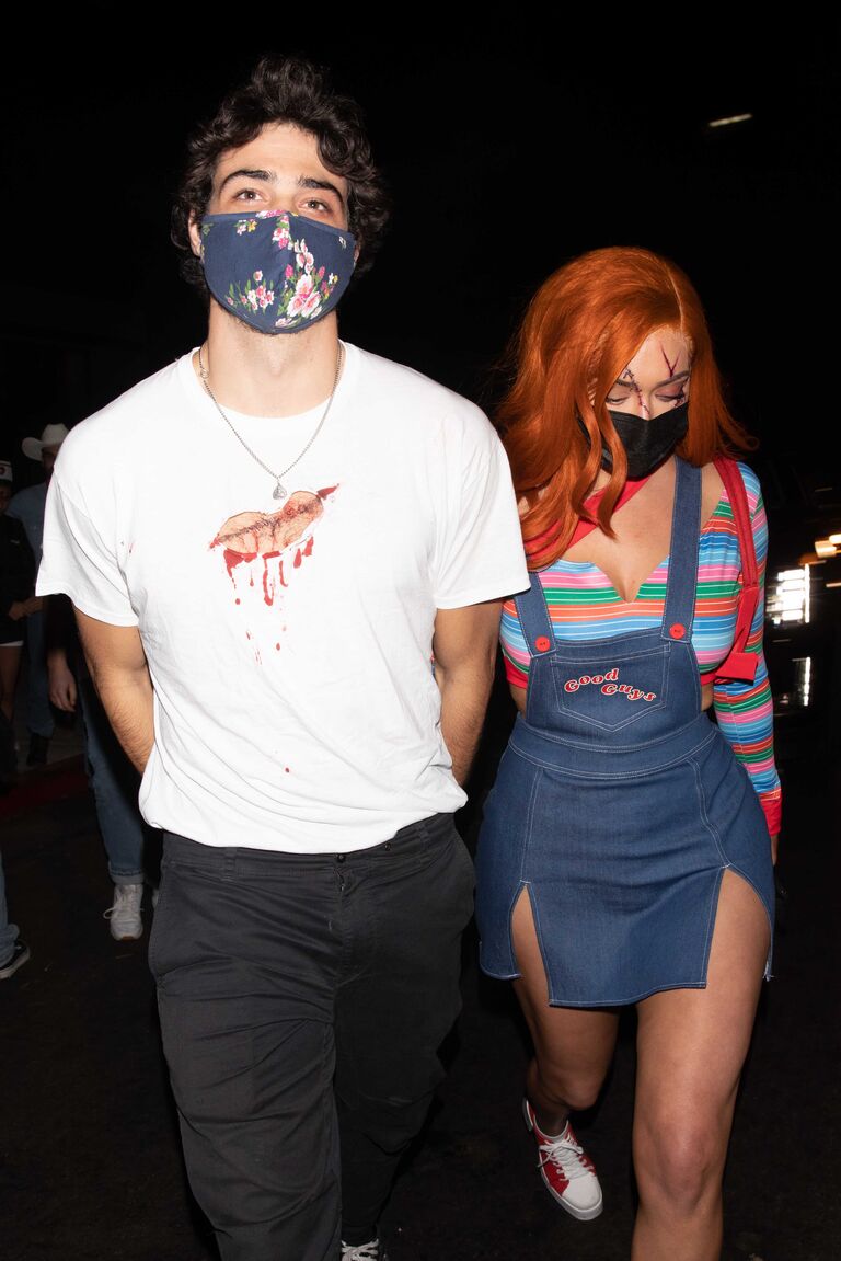 Anastasia Karanikolaou and Noah Centineo as Chucky and Chucky's Victim