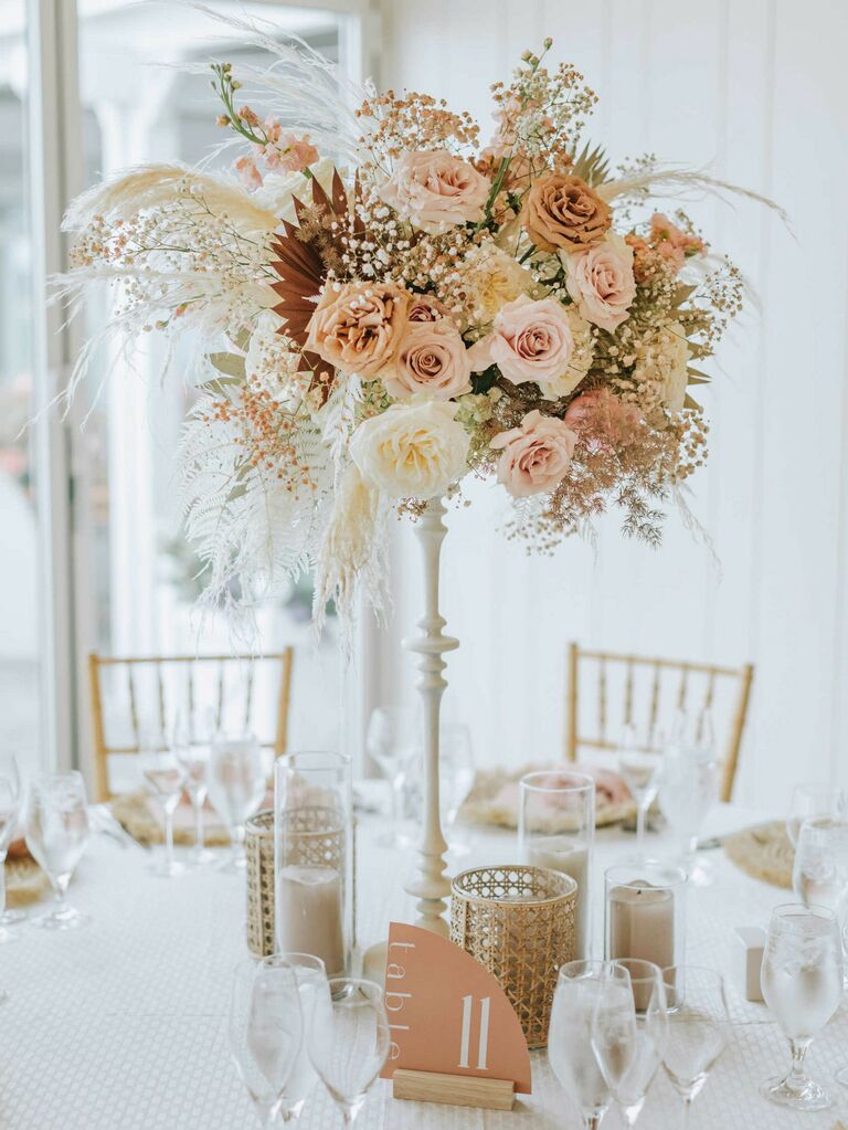 38 Tall Wedding Centerpieces That Are Totally Luxe