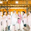 Soft Shades of Blue and Orange Filled at This Rustic Wedding at County Line Orchard in Hobart, Indiana
