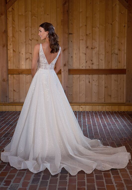 Essense of Australia D3445 A-Line Wedding Dress - 2