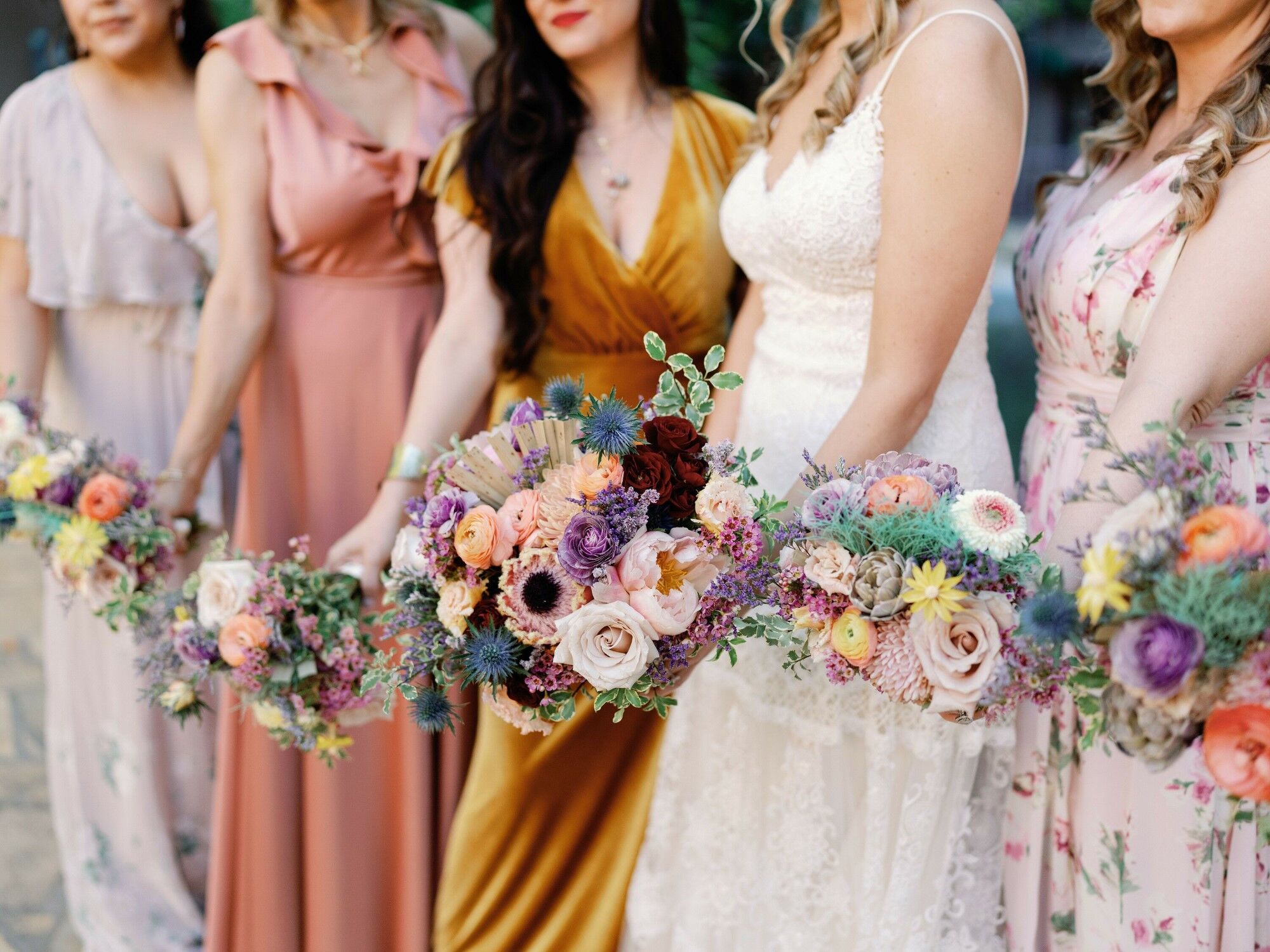 Mismatched Bridesmaid Dresses 101