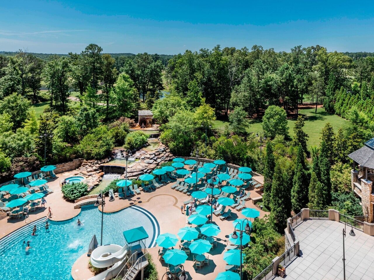 Picture of Saltwater Outdoor Pool with Slide (Height must be 40" for slide)