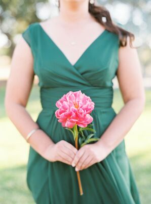 Single Pink Peony Bouquet
