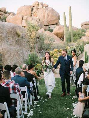 Rustic, Modern Recessional at Boulders Resort & Spa Scottsdale in Arizona