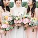 Garden Rose and Dahlia Bridesmaid Bouquets