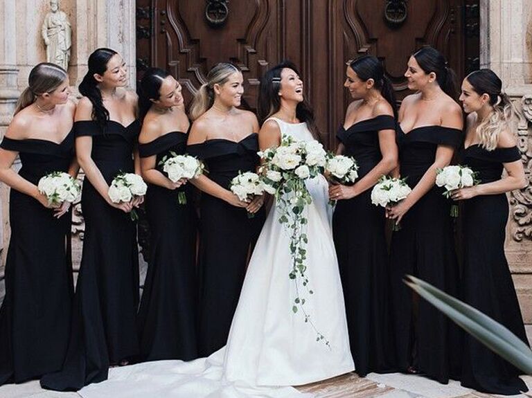 Bridesmaid updo ponytails