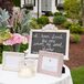 Romantic, Vintage-Inspired Welcome Table