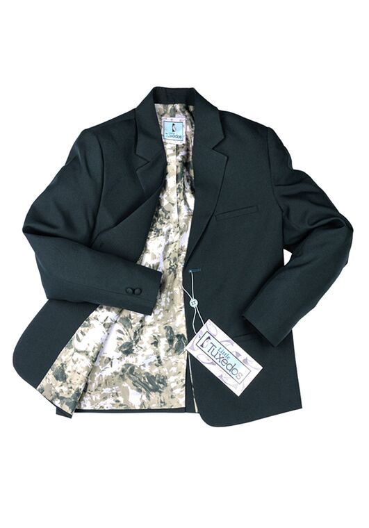 Little Tuxedos "Mason" Kids Hunter Green Suit (5-Piece Set) Flower Girl Dress and Ring Bearer Outfit - 2
