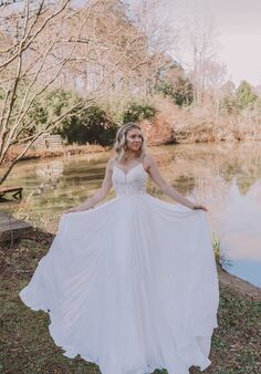Essense of Australia D3322 A-Line Wedding Dress