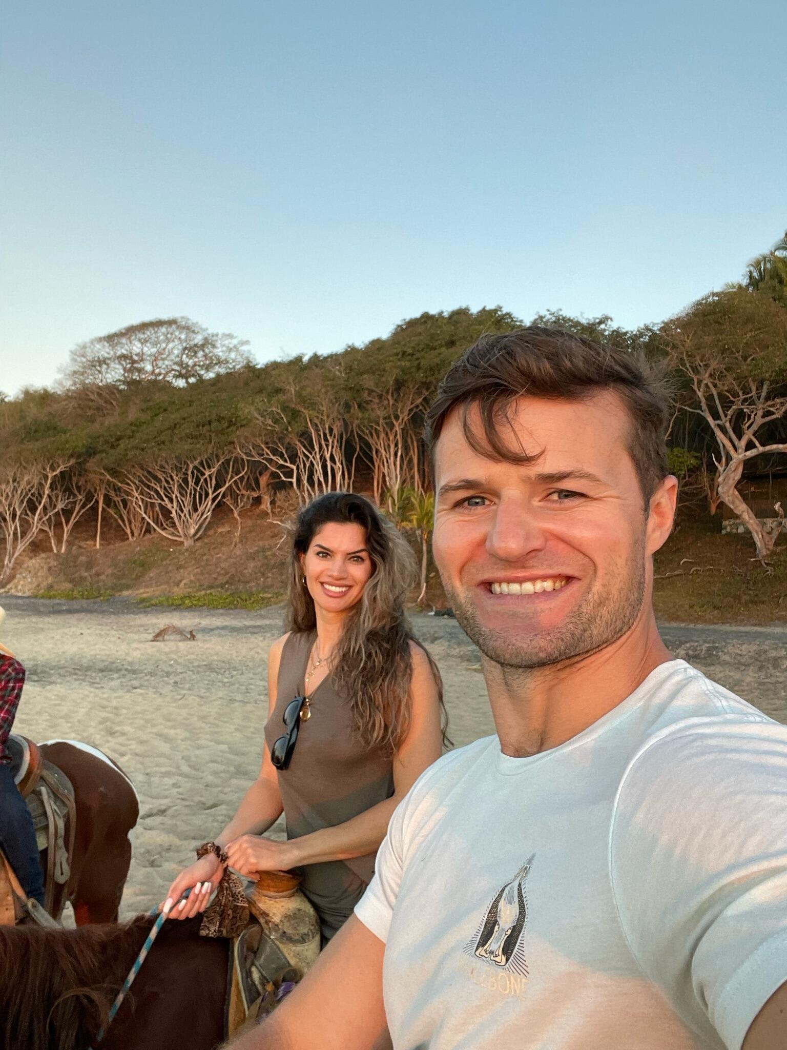 First vacation as a couple to Punta Mita, Mexico. Scott and Zaharo both knew that this was it and decided to go ring shopping when they returned to Austin.