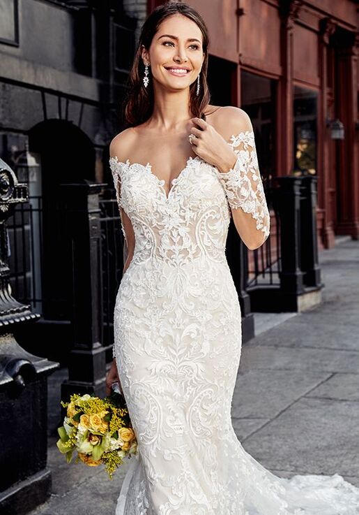 KITTYCHEN GEORGETTA H1854 Sheath Wedding Dress - 3