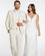 BLACKTIE METRO Creme Wedding Suit Ivory Tuxedo - thumbnail - 2