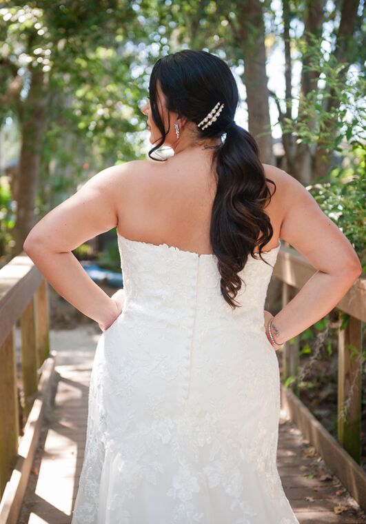 Stella York 7636 plus Fit-and-Flare Wedding Dress - 2