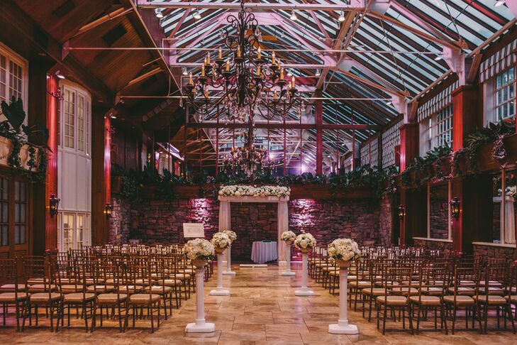 Glam Garden Pavilion Evening Ceremony