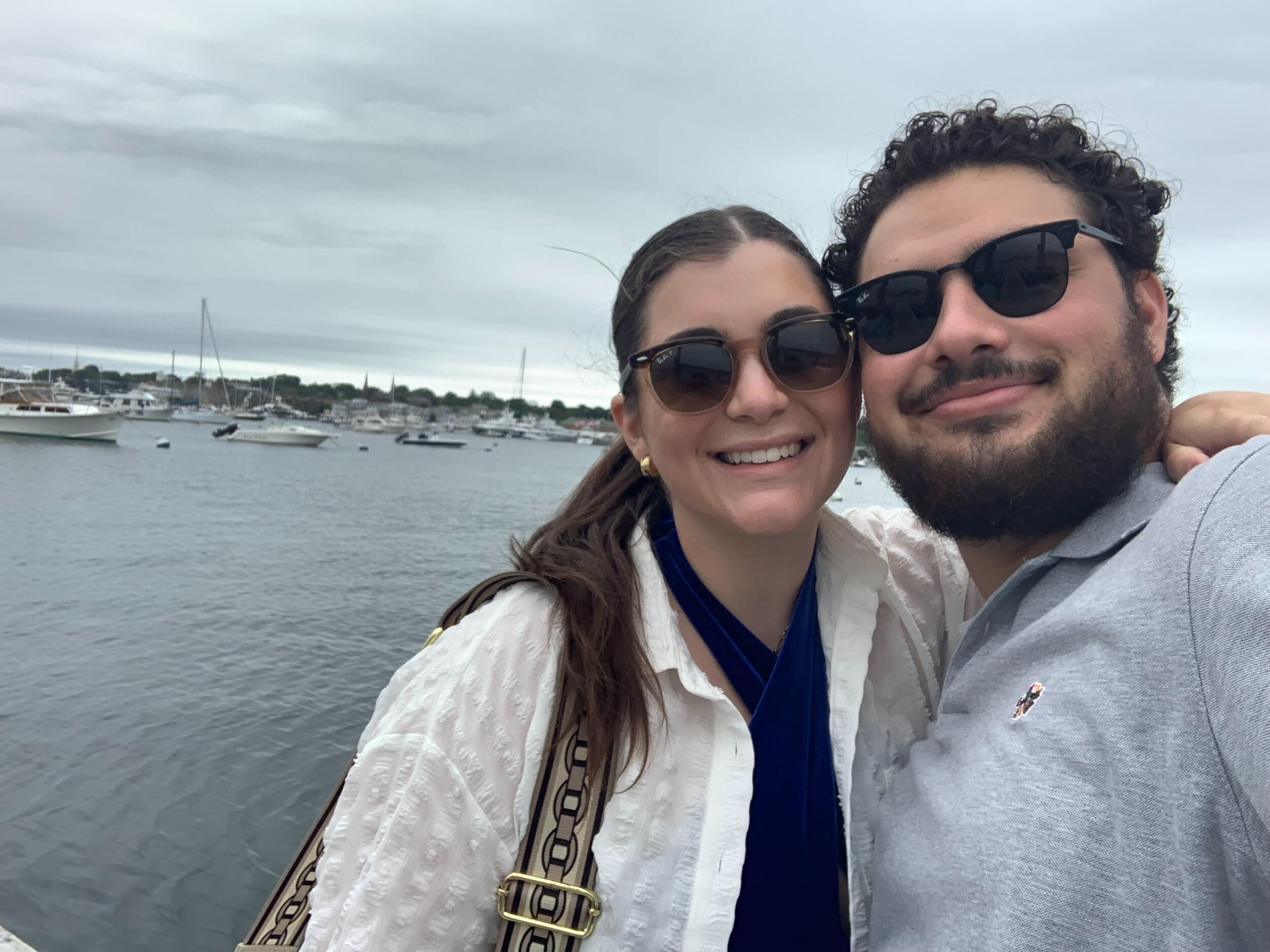 Weekend away in Newport - Abe showing Rachel his favorite childhood spot! 