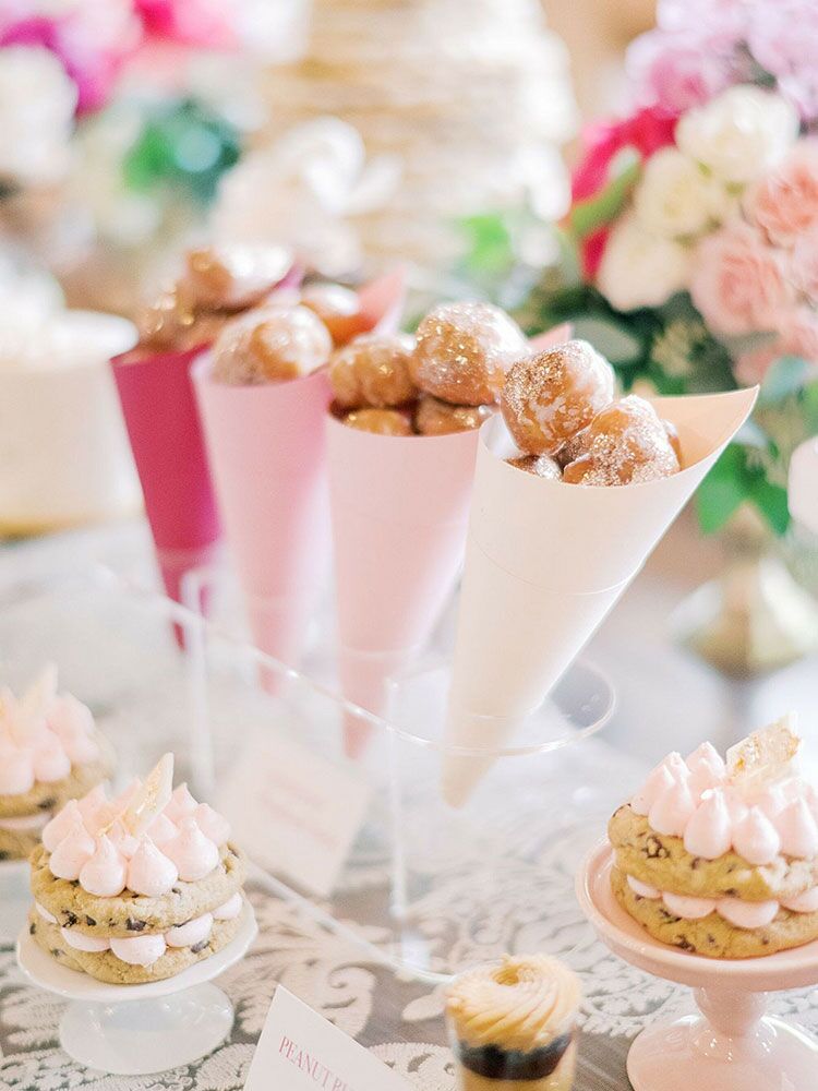 dessert bar with doughnut bites