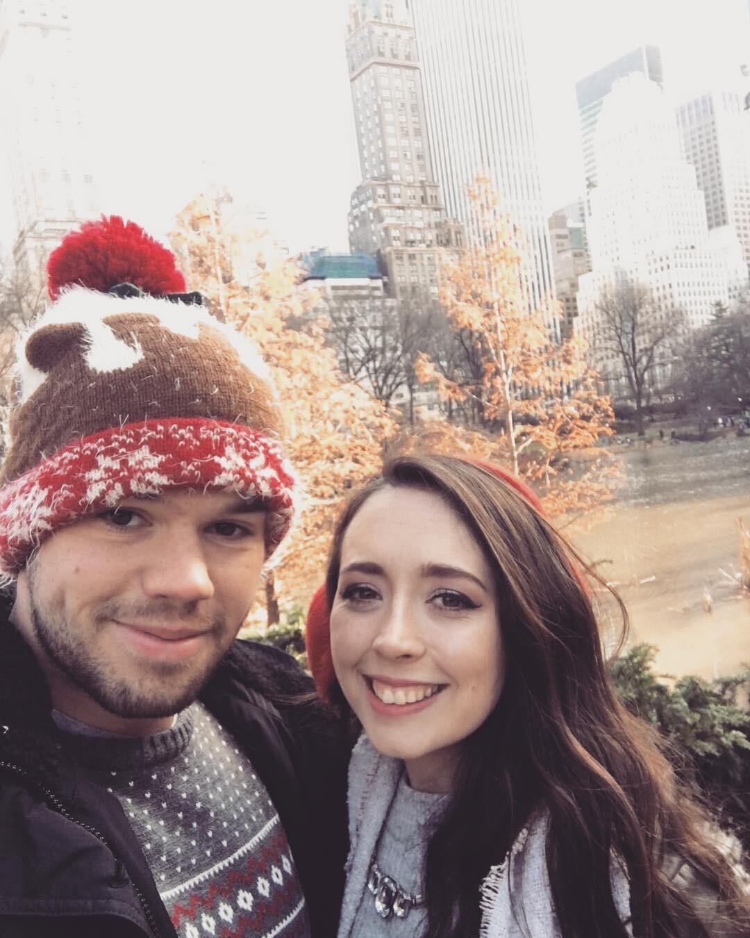 We spent our first Christmas together in New York City