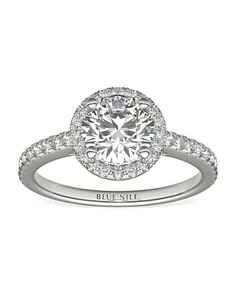 Blue Nile Round Cut Engagement Ring