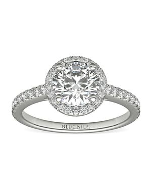 Blue Nile Round Cut Engagement Ring
