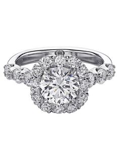 Christopher Designs Classic Round Cut Engagement Ring