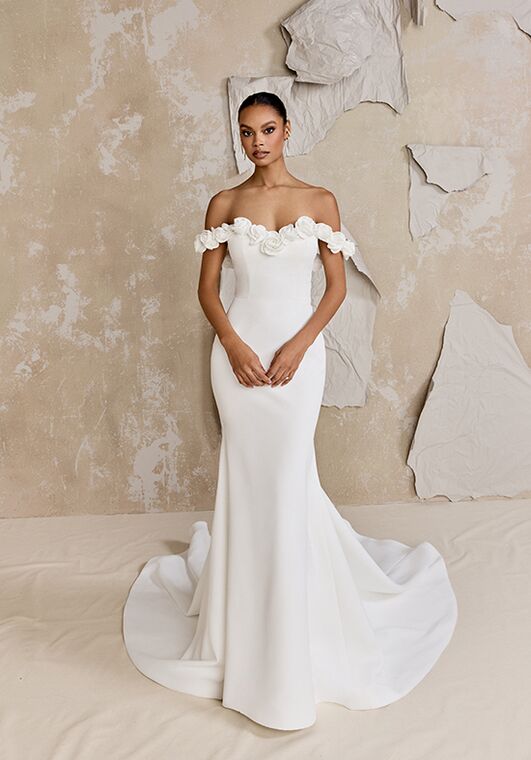Justin Alexander Signature Walcott Fit-and-Flare Wedding Dress - 2
