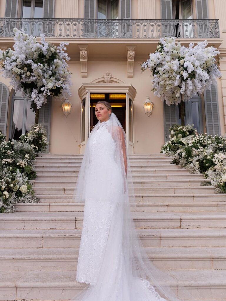 Sofia Richie on her wedding day wearing a Chanel dress. 