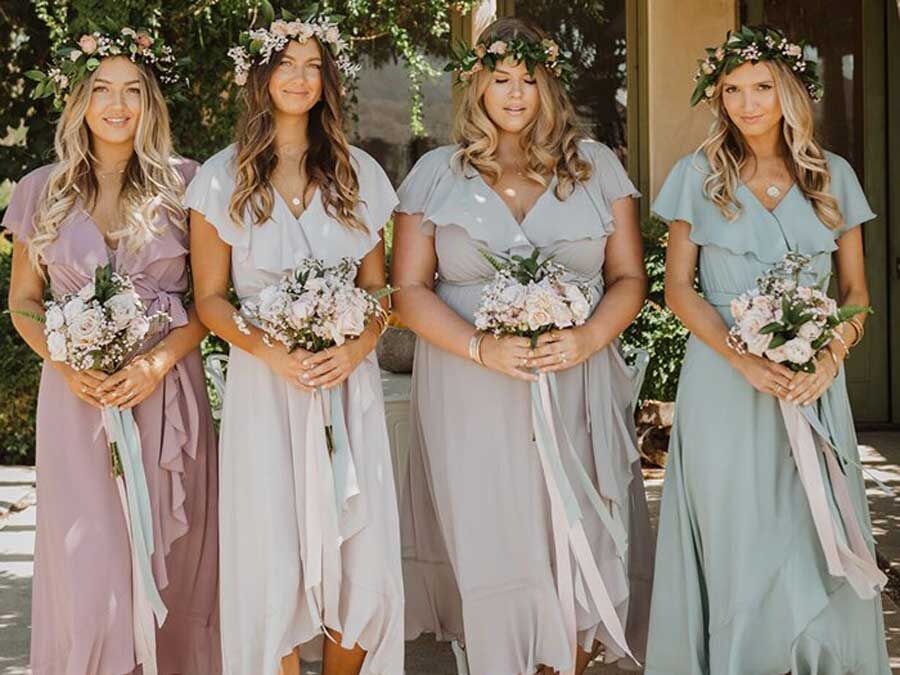 Bohemian bridesmaids