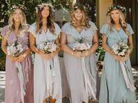 Bohemian bridesmaids