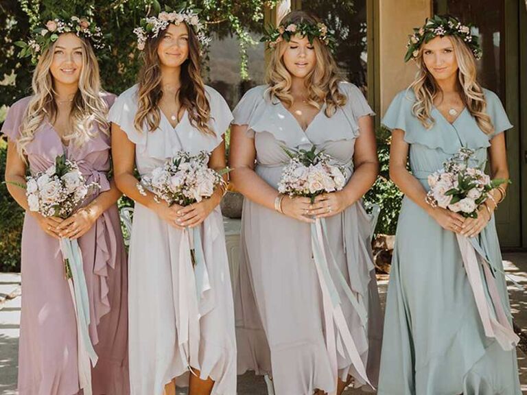 Bohemian bridesmaids