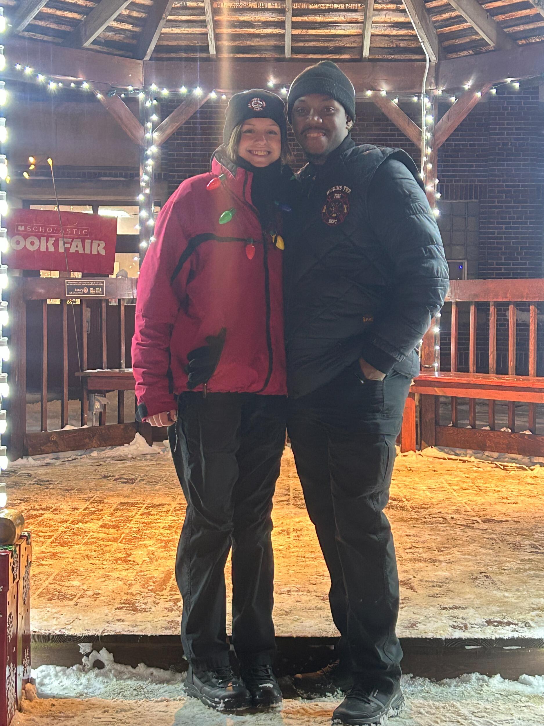 Donovan's first time at Christmas in the village