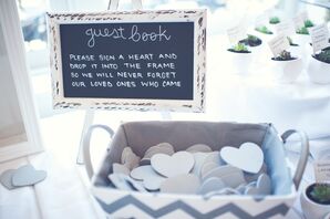Cut-Out Hearts Guest Book