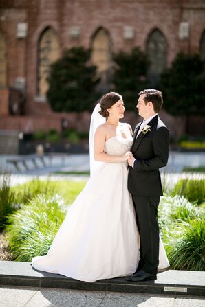 White Martina Liana A-Line Wedding Dress