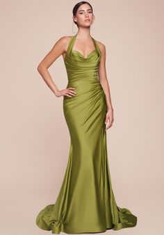 Ladivine CD796 Halter Bridesmaid Dress