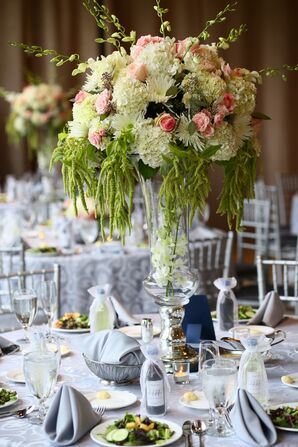 Tall Hydrangea Centerpieces
