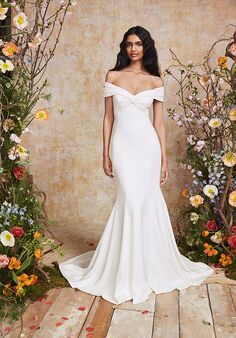 THEIA BLUSH Fit-and-Flare Wedding Dress