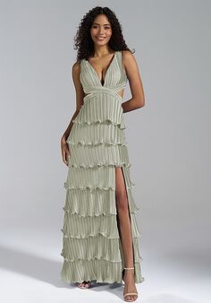 AW Bridal AW Siena Dress V-Neck and Plunge Bridesmaid Dress