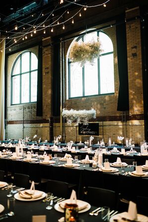Industrial and Glamorous Reception at La Peg Brasserie in Philadelphia, Pennsylvania