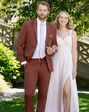 BLACKTIE METRO Rust Wedding Suit Orange Tuxedo - thumbnail - 3